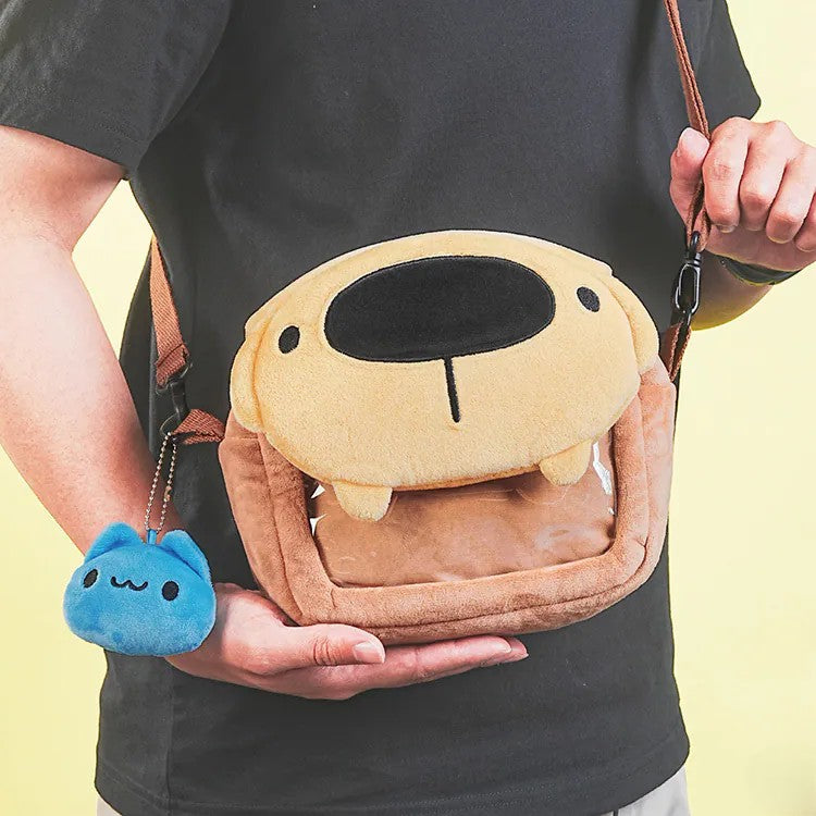 Dogdog Plush Ita Crossbody Bag with Capoo Charm
