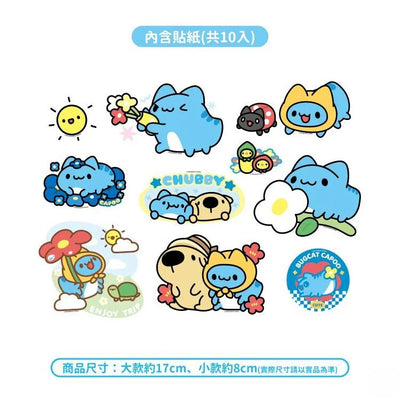 Capoo Romantic Flowers Sticker Pack