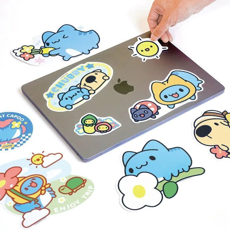 Capoo Romantic Flowers Sticker Pack
