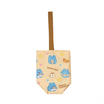Bugcat Capoo Bubble Milk Tea Reversible Double Cup Carrier