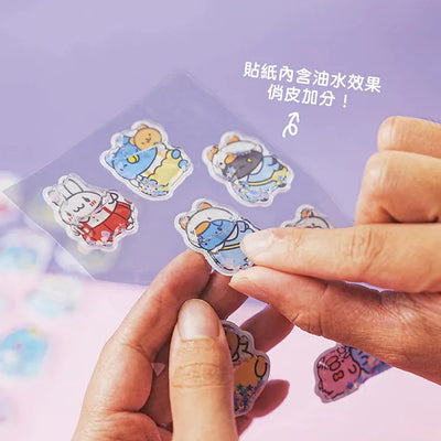 Baby Capoo & Friends 3D Shaker Sticker