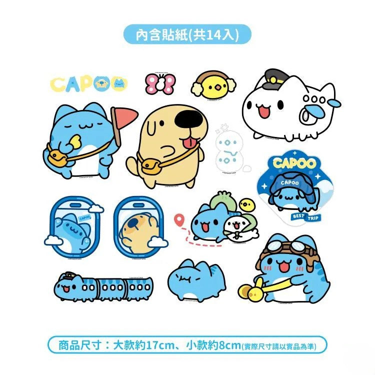 Capoo Travel Sticker Pack
