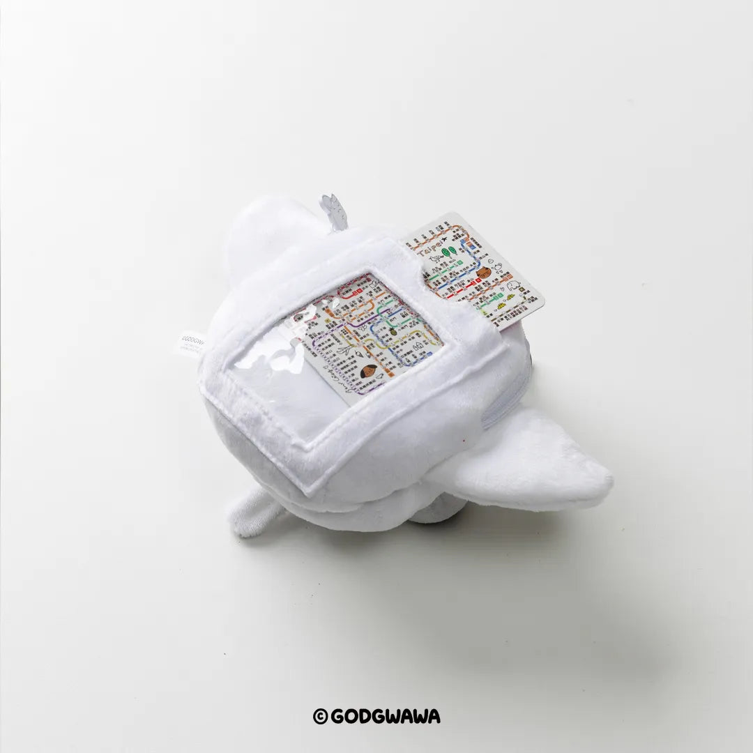 GODGWAWA Retractable Card Holder Coin Pouch