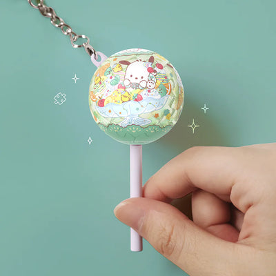Pochacco Lollipop Puzzle Keychain – Carrot Flavor (24 Pieces)