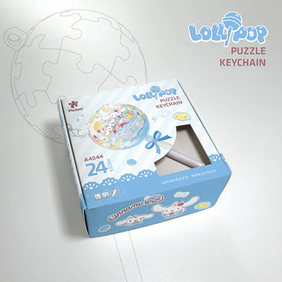 Cinnamoroll Lollipop Puzzle Keychain – Soda Flavor (24 Pieces)