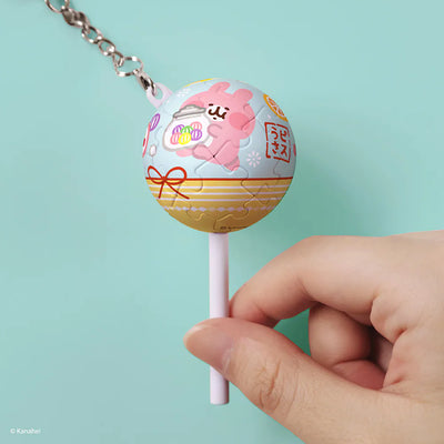 Kanahei's Small Animals Lollipop Puzzle Keychain – Candy Flavor (24 Pieces)