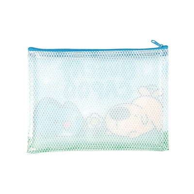 Bugcat Capoo & Dogdog Playing Together Mesh Zipper Pouch Set (Large + Small)