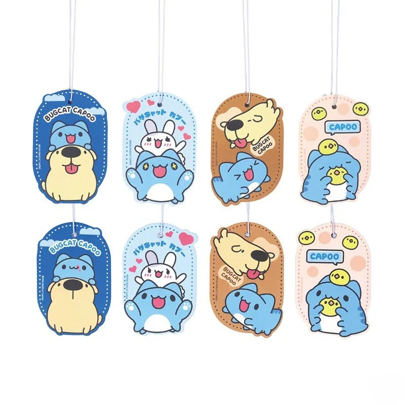 Bugcat Capoo Classic Friends Scented Air Freshener Set (Sage) – Set of 4