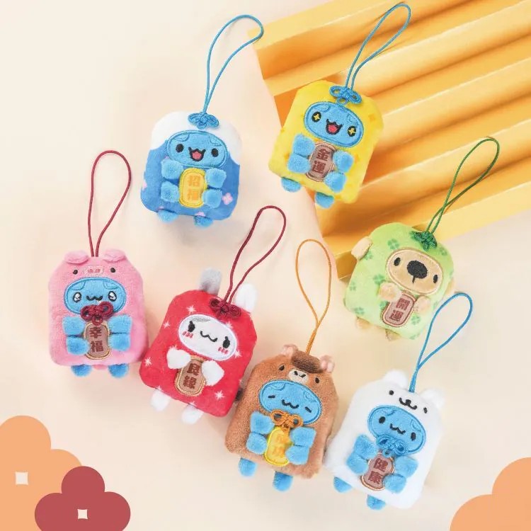 Capoo & Friends Plush Omamori Blind Box (Box of 8)