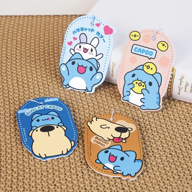 Bugcat Capoo Classic Friends Scented Air Freshener Set (Sage) – Set of 4
