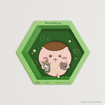 Chiikawa Hexagon Wall Tile Puzzle – Kurimanju (56 Pieces)