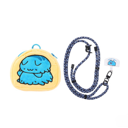 Lazy Capoo Plush Phone Pouch & Lanyard Set