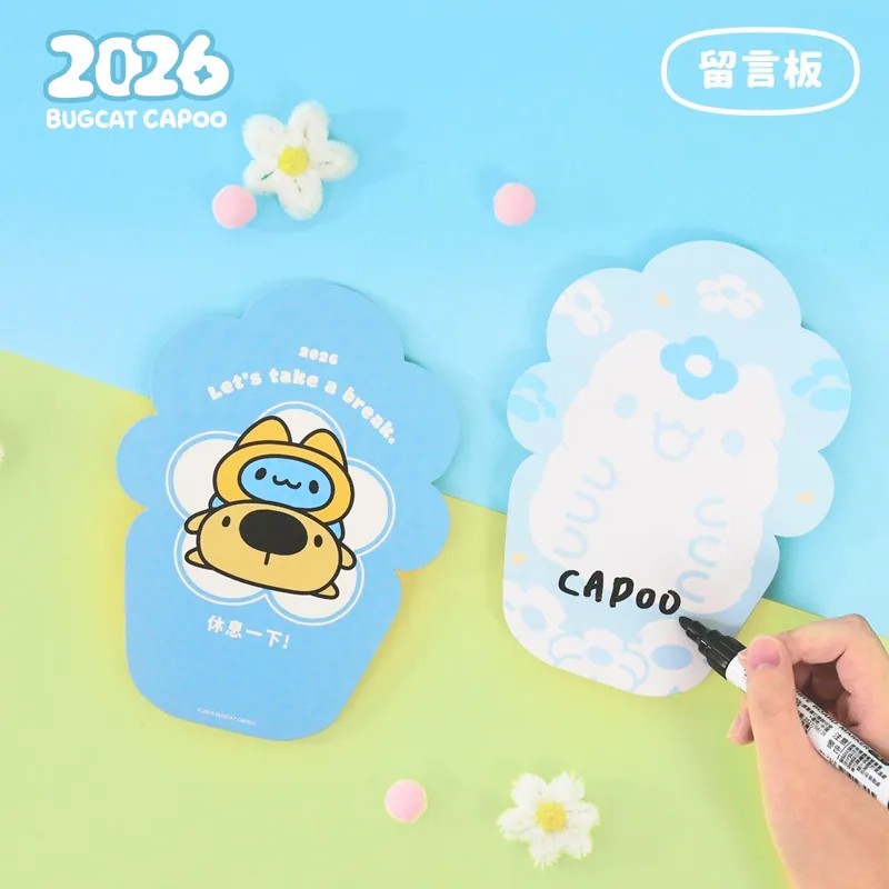 🌸Bugcat Capoo 2026 “Little Romance” Acrylic Stand Calendar Set