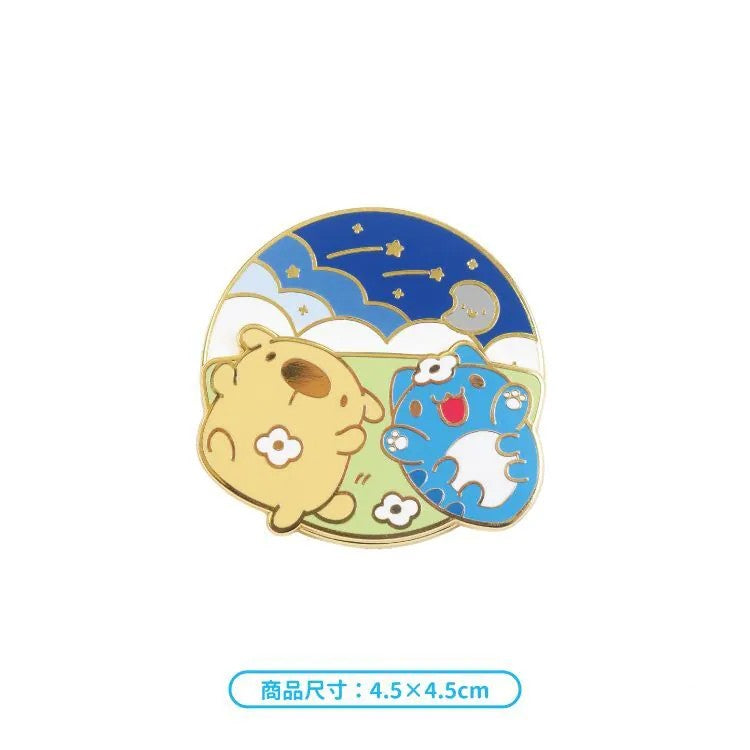 Bugcat Capoo & Dogdog Day & Night Rotating Enamel Pin