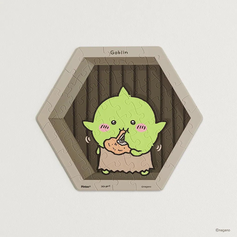 Chiikawa Hexagon Wall Tile Puzzle – Goblin (56 Pieces)