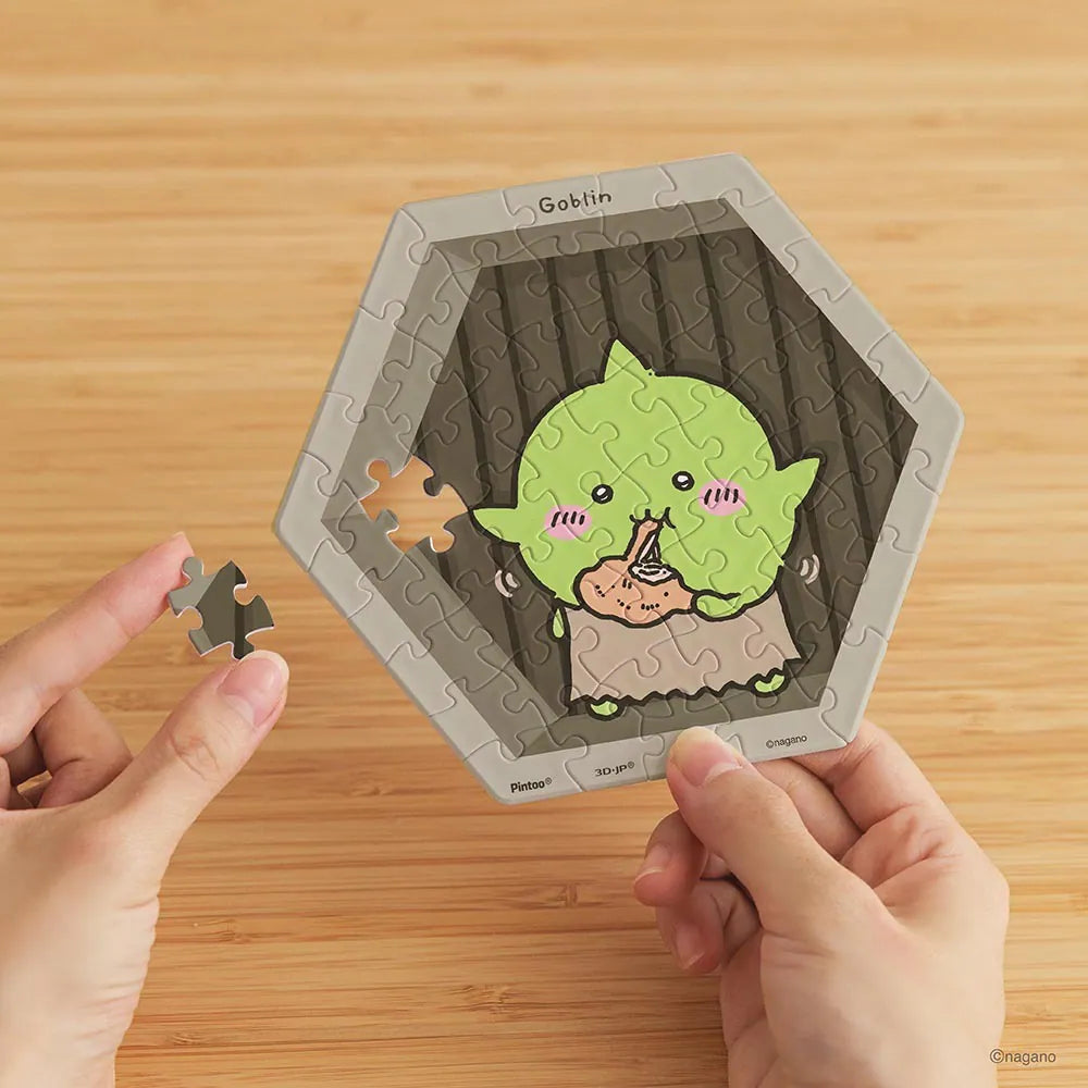 Chiikawa Hexagon Wall Tile Puzzle – Goblin (56 Pieces)