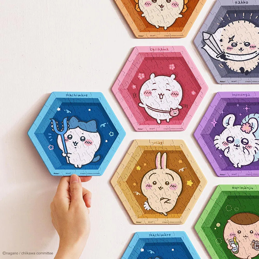 Chiikawa Hexagon Wall Tile Puzzle – Chiikawa (56 Pieces)