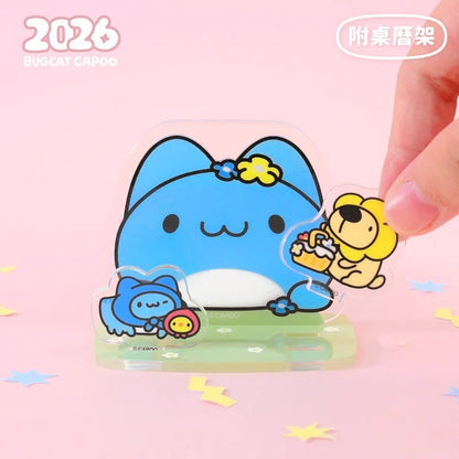 🌸Bugcat Capoo 2026 “Little Romance” Acrylic Stand Calendar Set