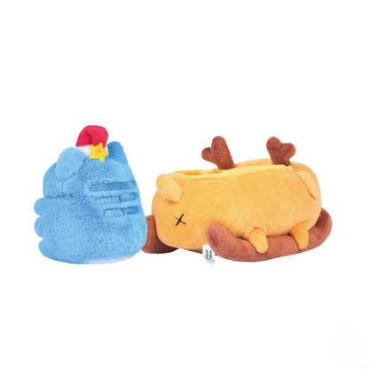 Capoo & Dogdog Christmas Sleigh Plush Set