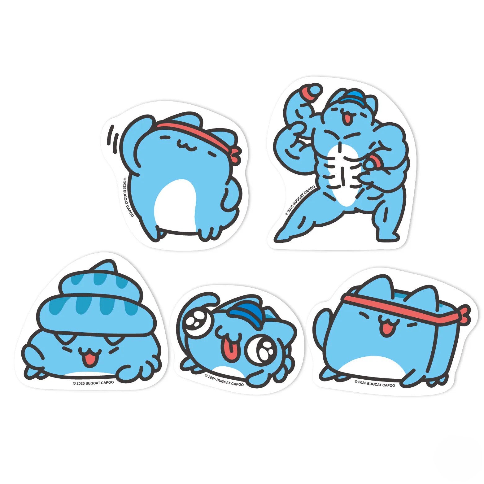 CAPOO RUN Waterproof & UV-Resistant Sticker Set 2