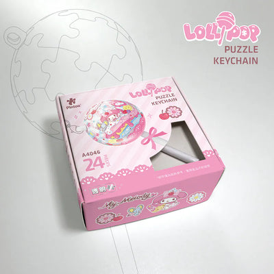 My Melody Lollipop Puzzle Keychain – Floral Fruit Flavor (24 Pieces)