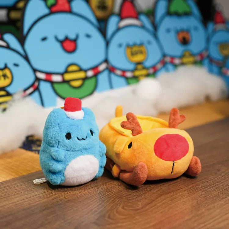 Capoo & Dogdog Christmas Sleigh Plush Set