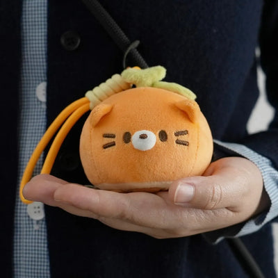 Orange Cat Plush Charm