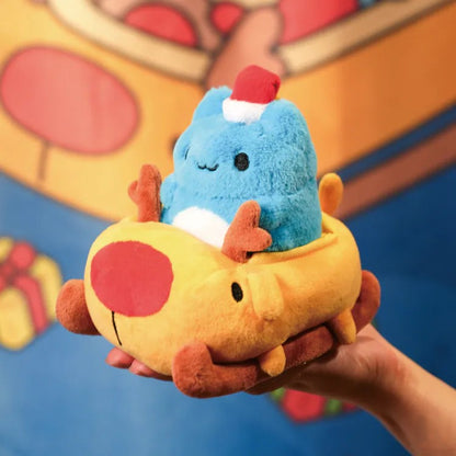 Capoo & Dogdog Christmas Sleigh Plush Set