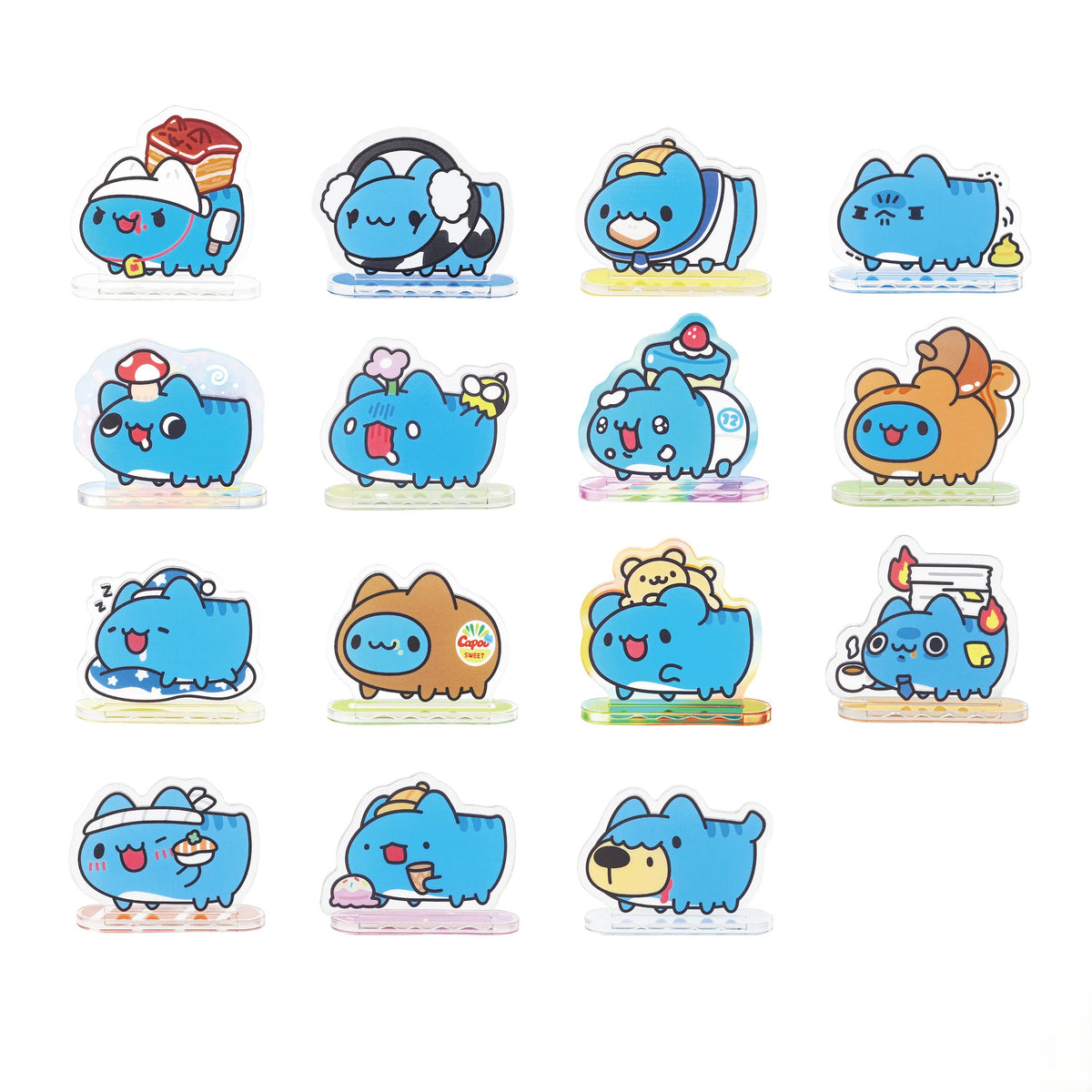 Capoo’s Many Looks Acrylic Stand 3.0 (Blind Box)