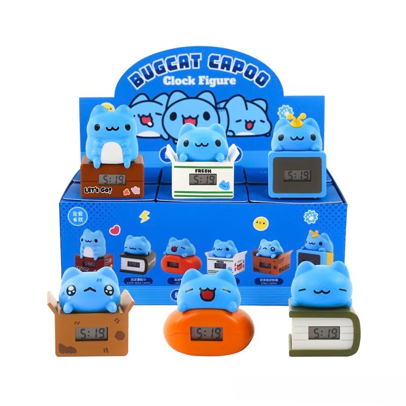 Classic Capoo Clock Figure (6-Piece Set)
