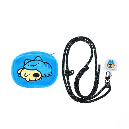 Bugcat Capoo x Dogdog Plush Phone Pouch & Lanyard Set