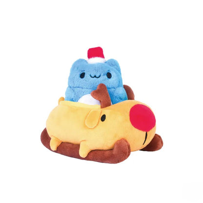 Capoo & Dogdog Christmas Sleigh Plush Set