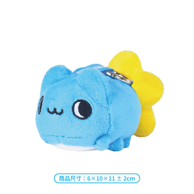Colgante de peluche magnético Capoo con flor en el trasero — imagen 2