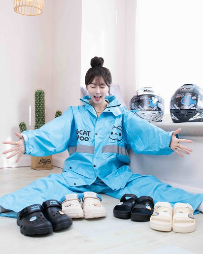 Bugcat Capoo Two-Piece Raincoat