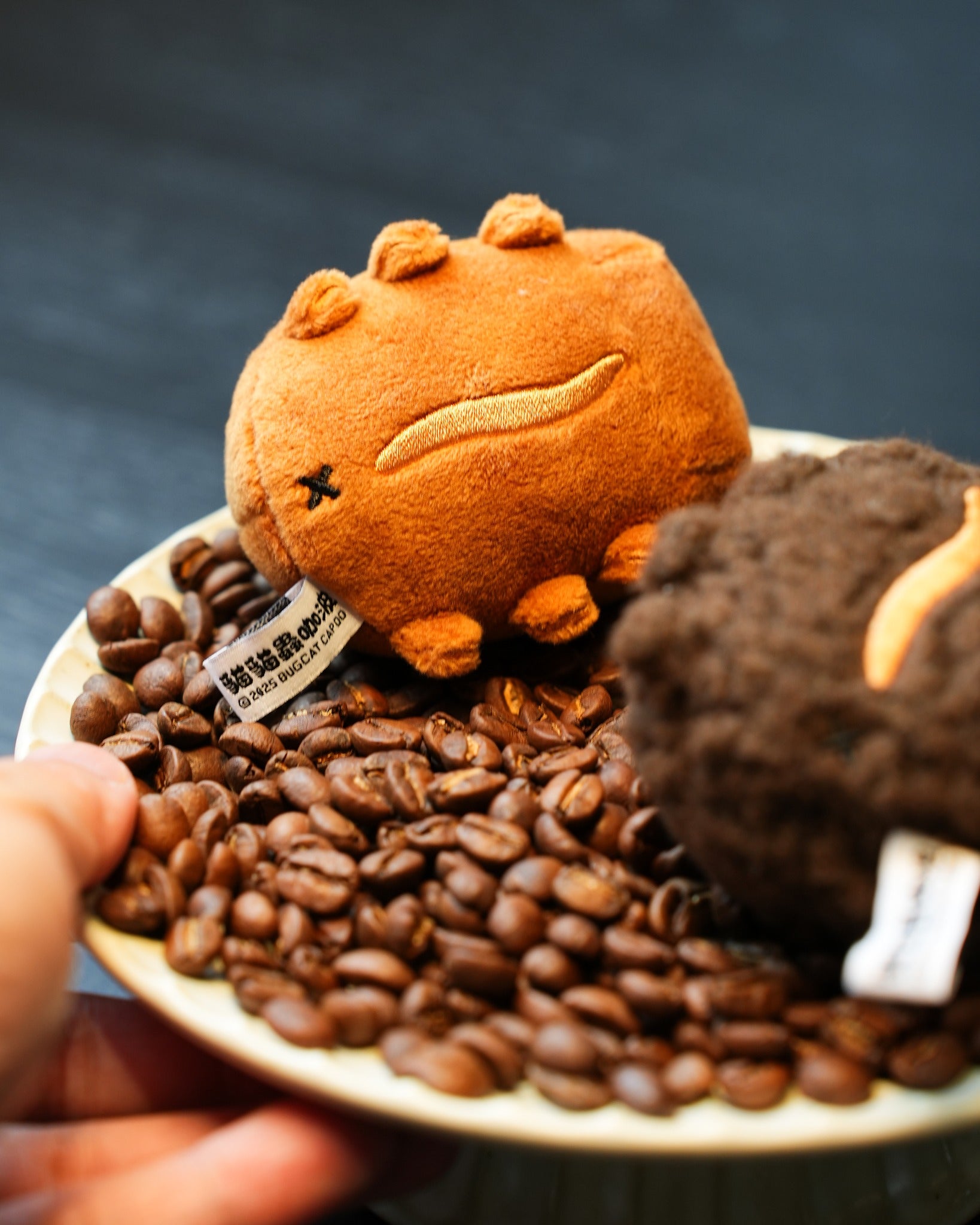 Coffee Bean Bugcat Plush Charm