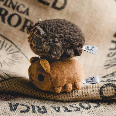 Coffee Bean Bugcat Plush Charm