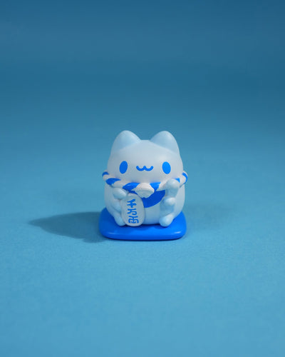 Mini Lucky Capoo Figure – Mount Fuji Blue collectible figure product photo on blue background