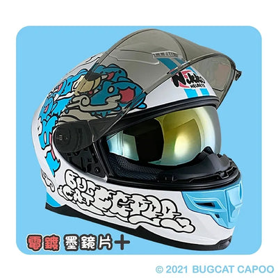 Bugcat Capoo Full Face Helmet(White)