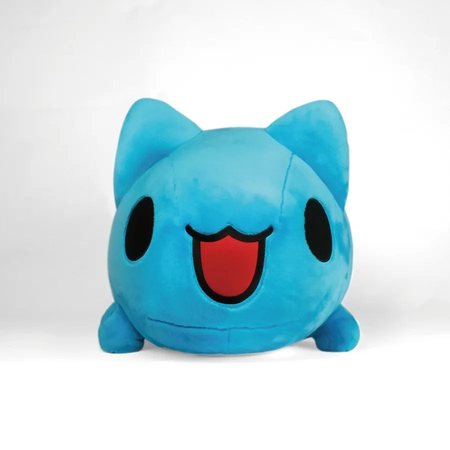 Giant Capoo Plush Front View Display: Front view of the plush showing its smiling face, round blue body, and small legs, displayed against a plain white background.