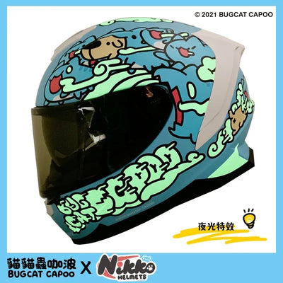Bugcat Capoo Full Face Helmet(Blue)