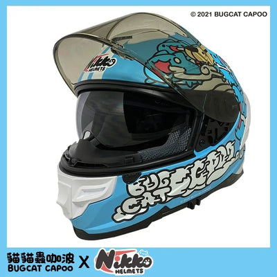Bugcat Capoo Full Face Helmet(Blue)