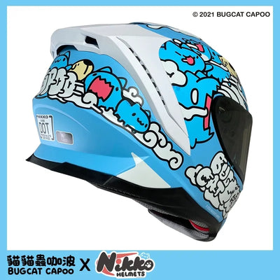 Bugcat Capoo Full Face Helmet(Blue)