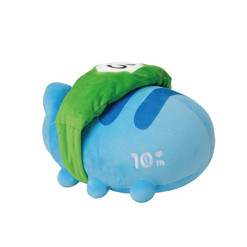 10th Anniversary Lazy Capoo Plush (Green Backpack)