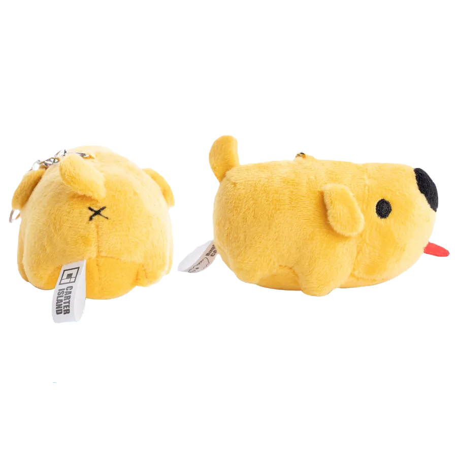 Dogdog Plush Charm - Side and Back View