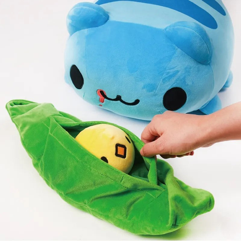 10th Anniversary Lazy Capoo Plush (Green Backpack)