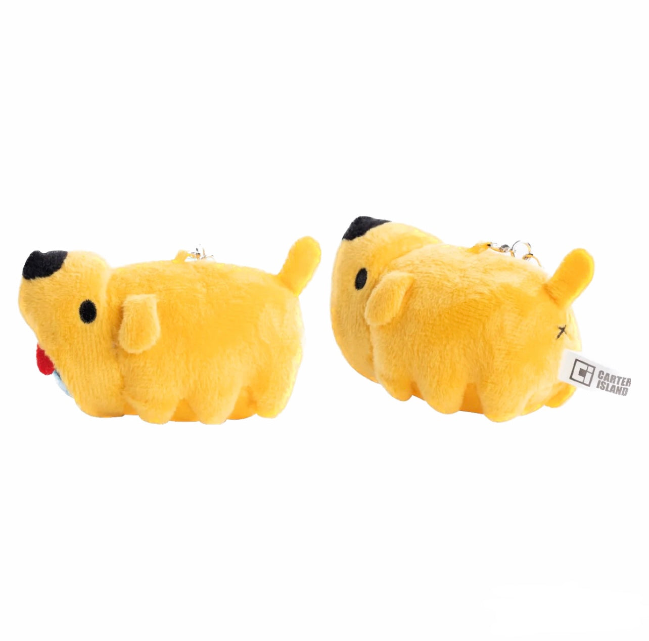 Dogdog Capoo Plush Charm - Side and Back View