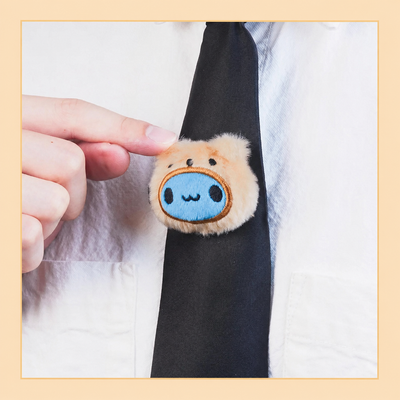Brown Bear Capoo Fluffy Hair Accessories Set