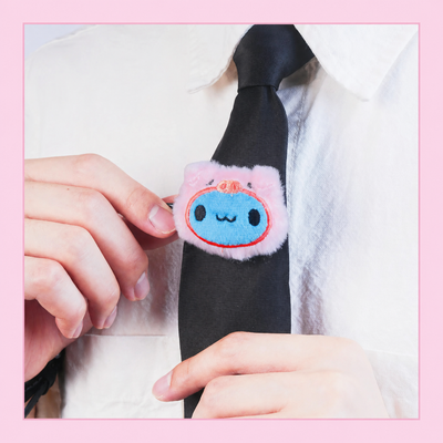 Piggy Capoo Fluffy Hair Accessories Set