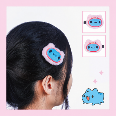 Piggy Capoo Fluffy Hair Accessories Set