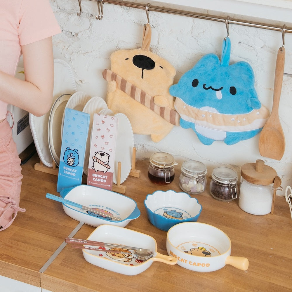 Capoo & Dogdog Character Hand Towel Set